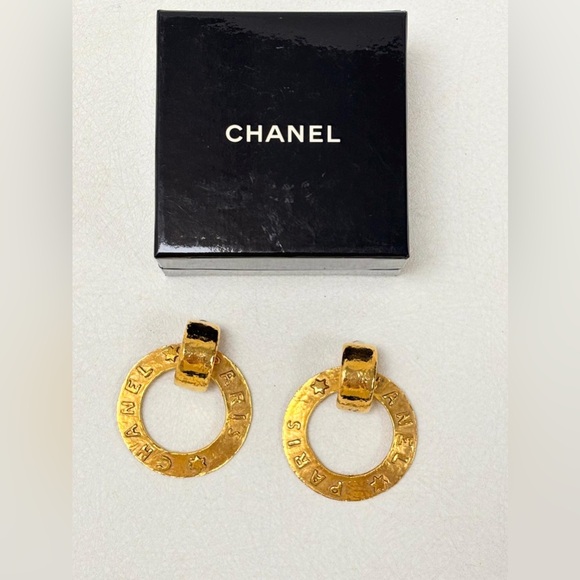 💫 CHANEL hoop earrings / vintage hoop 💫 - Picture 10 of 13